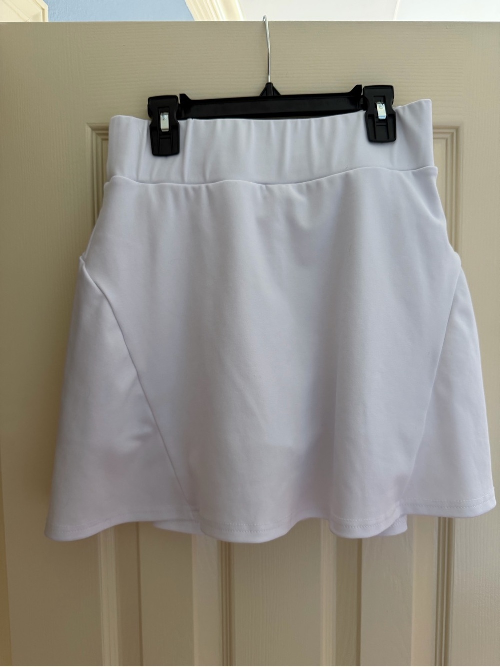 White Women's Midi Skirt - Classic A-Line